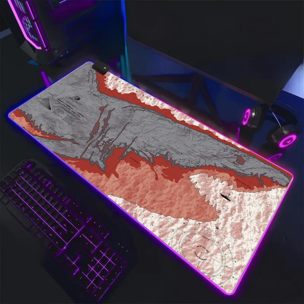 Mouse Pad Extended Rgb - Alas Mouse RGB Jaws Movie Ocean