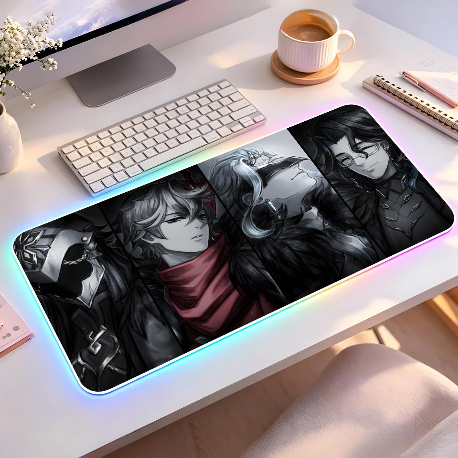 Mouse Pad Extended Rgb - Alas mouse gaming esports dengan lampu