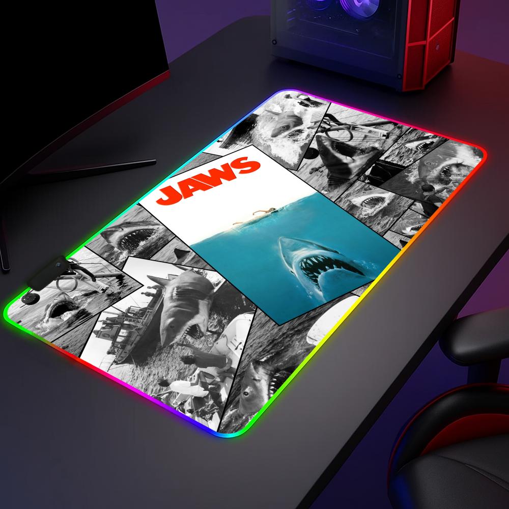 Alas Mouse RGB Jaws Movie Ocea - Mouse Pad Extended Rgb ulasan dan harga