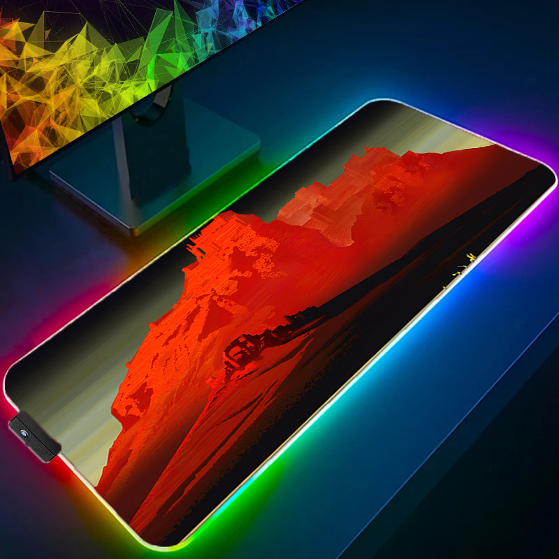 Alas Mouse LED RGB Multi Ukura - Mouse Pad Extended Rgb ulasan dan harga