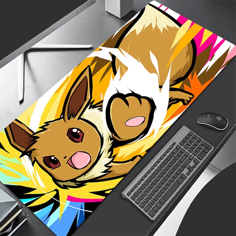 P-Pokemon Eevee Anime Gaming M - Esports Gaming Mice ulasan dan harga