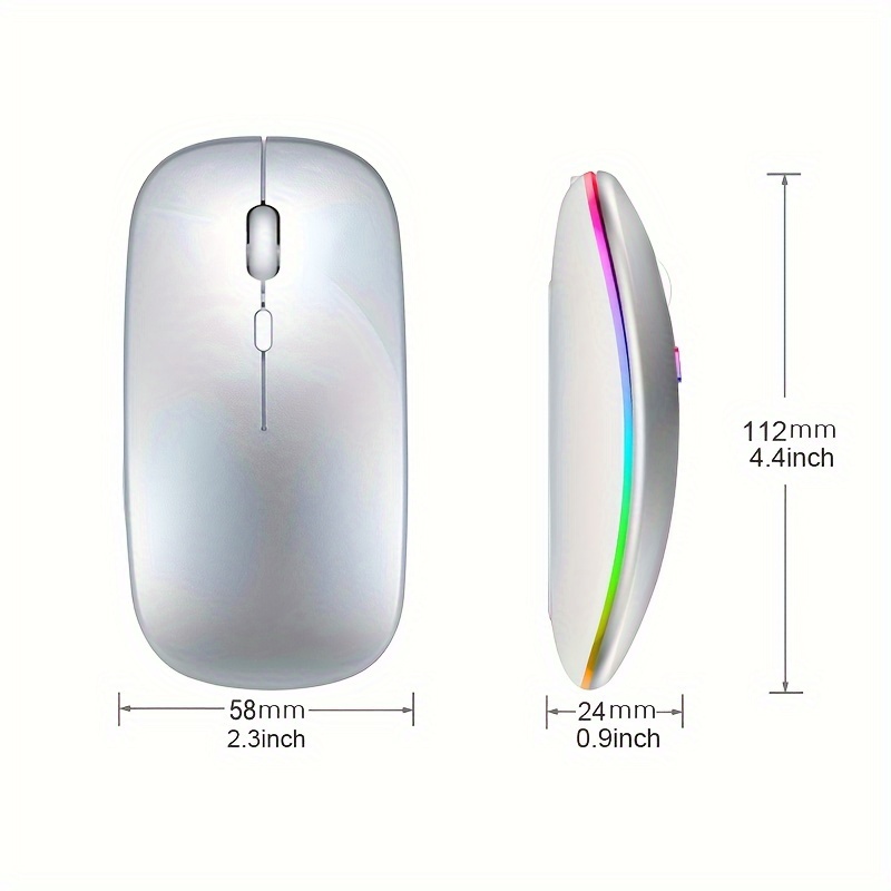 Mouse Nirkabel RGB Isi Ulang U - Esports Gaming Mice ulasan dan harga