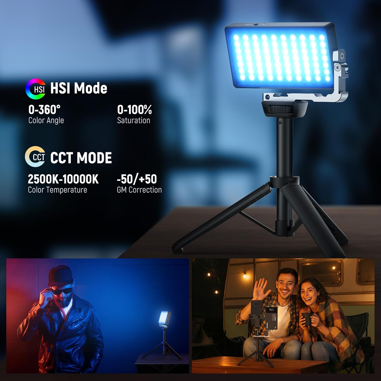 NEEWER Lampu Video RGB 12W unt - Led Light Panel Stream ulasan dan harga