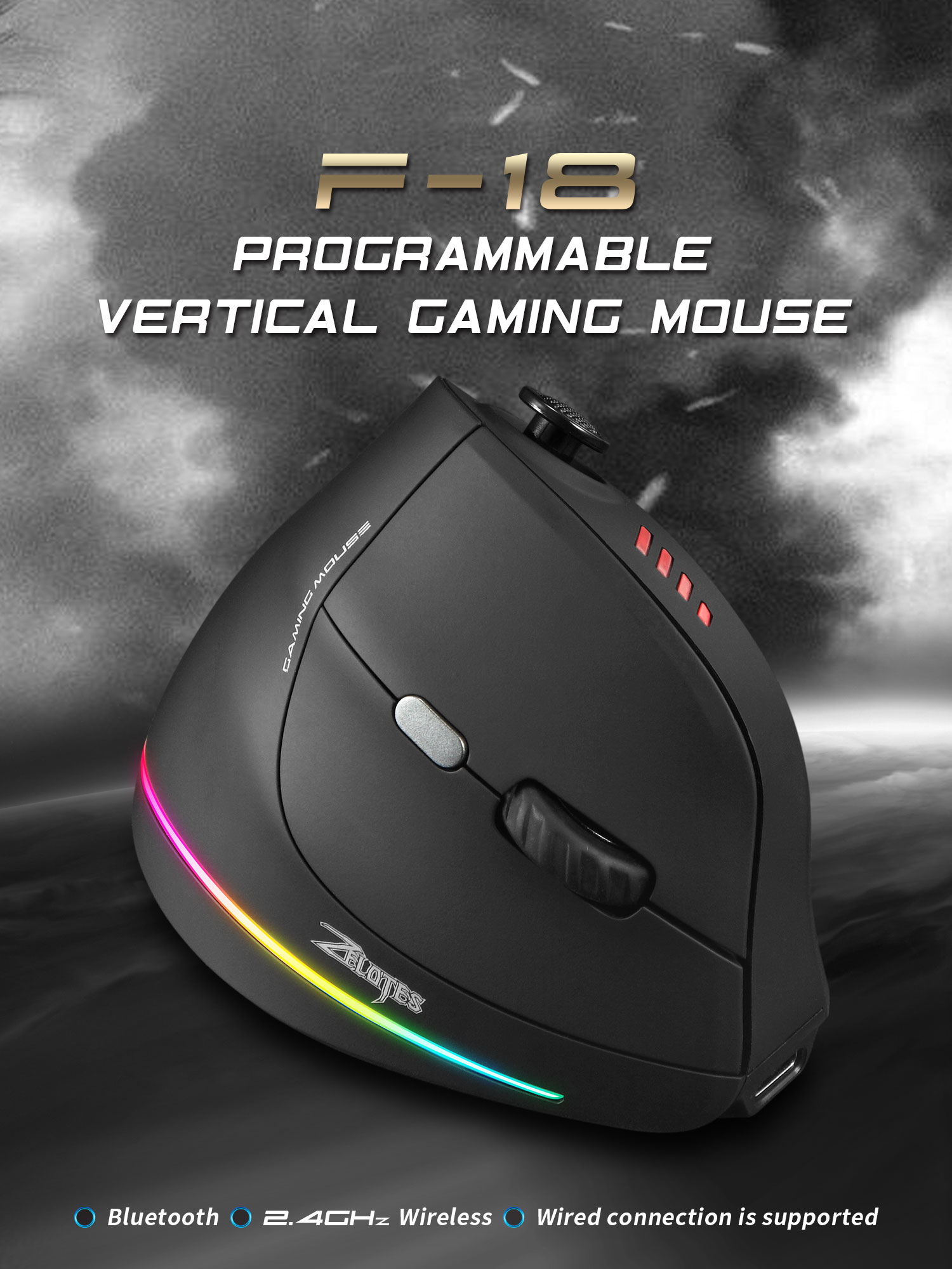 Jomaa RGB Backlit Kontrol Mous - Esports Gaming Mice ulasan dan harga