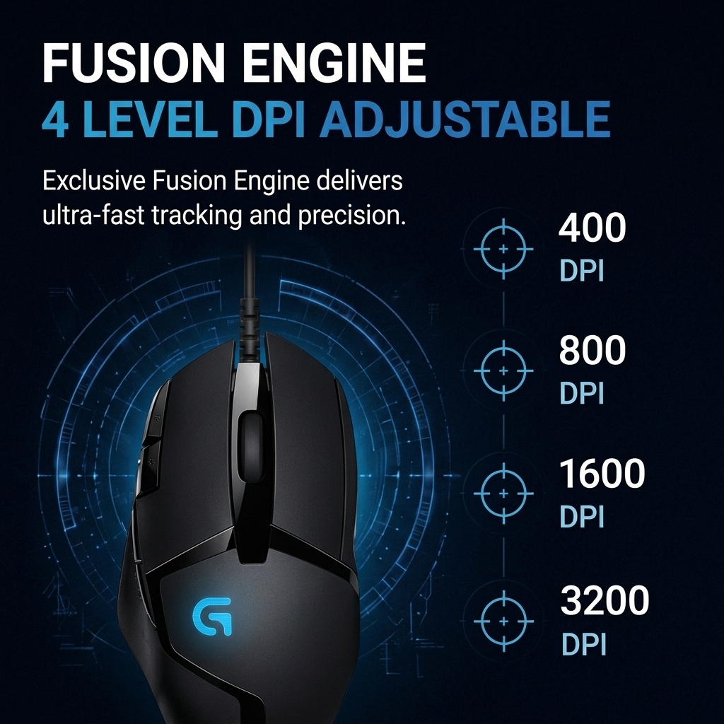 Logitech G402 Hyperion Fury Mo - Esports Gaming Competition ulasan dan harga